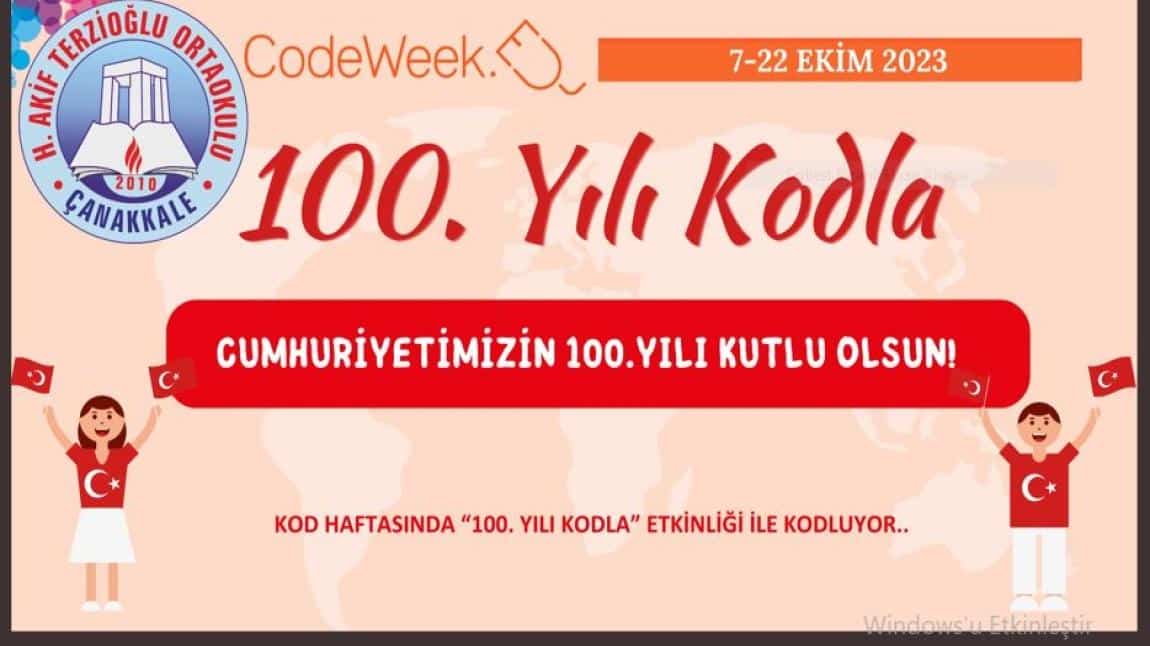 Cumhuriyetimizin 100. Yılında Codeweek2023  