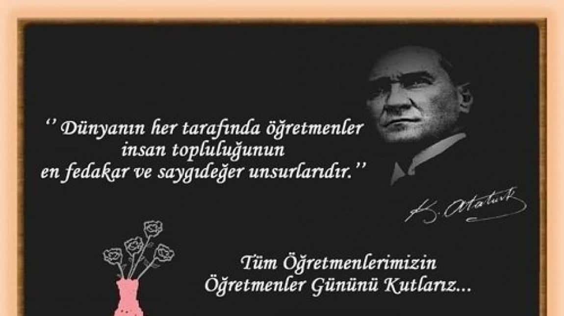 24 Kasım Öğretmenler Günü Kutlu Olsun